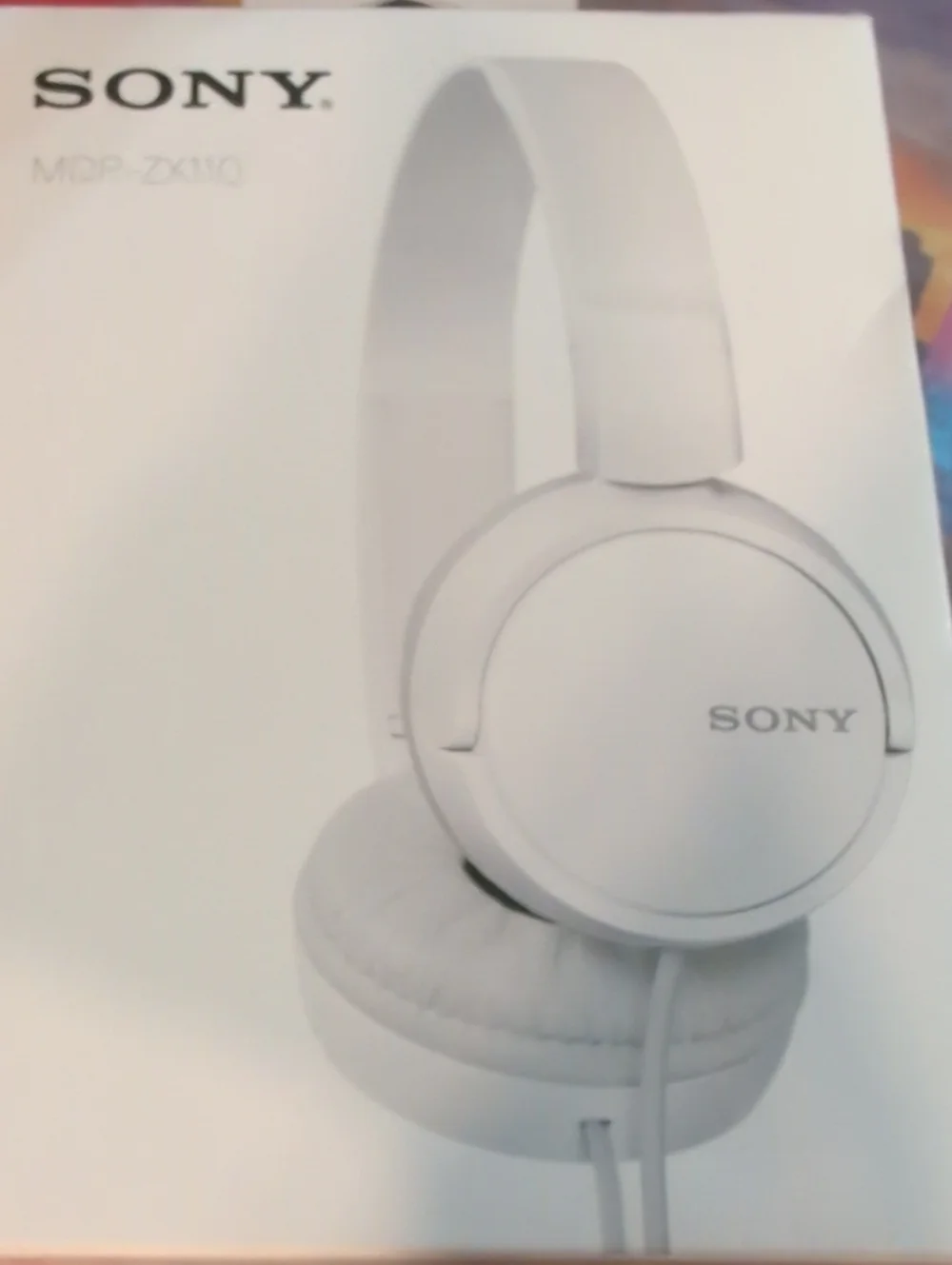 Sony White Over-Ear Headphones - Comfortable Wired Listening